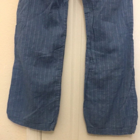 prAna Long Pants Sz 4 Four Pockets Blue Draw String Cotton New - Picture 6 of 8